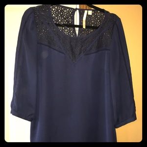 Navy blouse